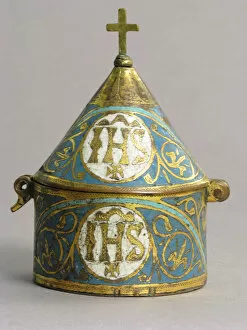 Letters Gallery: Pyx, French, ca. 1250. Creator: Unknown