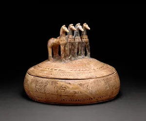 Pyxis (Container for Personal Objects), 730-720 BCE. Creator: Unknown