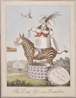 Sir Matthew Collection: The Q-ns Ass in a Band-box, 1821