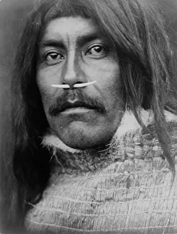 Nose Ornament Prints: Qa hila-Koprino, c1914. Creator: Edward Sheriff Curtis