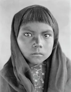 Qahatika Prints: Qahatika child, c1907. Creator: Edward Sheriff Curtis