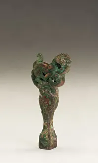Zither Prints: Qin tuning key (qin zhenyao) with tiger and snake, Eastern Zhou dynasty, 5th century BCE