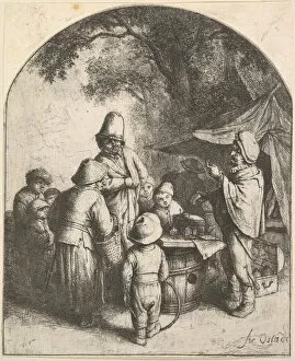 Adriaen Jansz Van Ostade Gallery: The Quack, 1610-85. Creator: Adriaen van Ostade