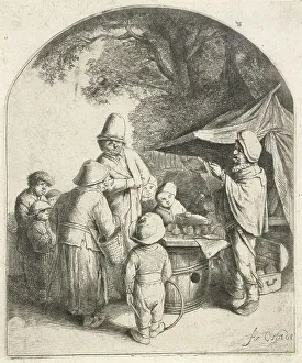 Ostade Adriaen Van Prints: The quack, 1648. Creator: Adriaen van Ostade