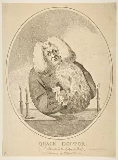 Lecture Collection: Quack Doctor, G. W. Stevens in His Lecture on Heads, October 10, 1793