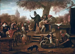 Steen Gallery: The quacksalver. Artist: Steen, Jan Havicksz (1626-1679)