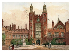 Quadrangle of Eton College, 1880