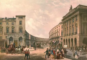 Regent Street Prints: The Quadrant, Regent Street, c1852. Creator: Day & Son