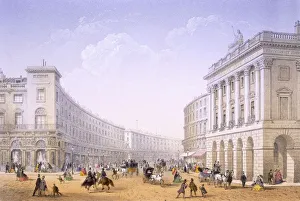 The Quadrant and Regent Street, London, 1862. Creator: Achille-Louis Martinet (1808-77) The Quadrant and Regent Street, London, 1862. Creator: Achille-Louis Martinet (1808-77)