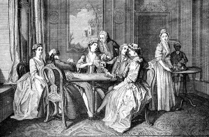 Francis Hayman Prints: Quadrille, le Quadrille, 1743. Artist: Truchy