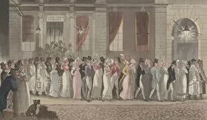 Combe Gallery: Quae Genus Committed, with a Riotous Dancing Party, to the Watch-House, from '