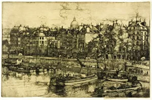 Seine Gallery: Quai des Grands Augustine, Paris, 1906. Creator: Donald Shaw MacLaughlan