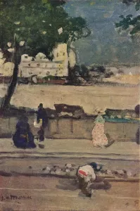 Studio Volume 59 Prints: Quai Des Grands Augustins, Paris, c19th century. Artist: James Wilson Morrice