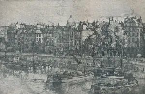 Quai Des Grands Augustins, Paris, 1906. Artist: Donald Shaw MacLaughlan