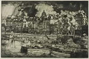Seine Gallery: Quai des Grands Augustins, Paris, 1906. Creator: Donald Shaw MacLaughlan