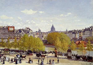 Noon Prints: Quai du Louvre, ca 1867. Creator: Monet, Claude (1840-1926)