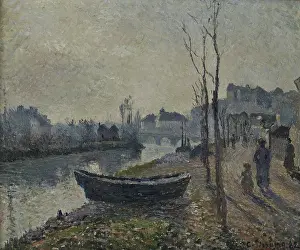 Pissarro Prints: Quai du Pothuis bord de l'Oise, 1882