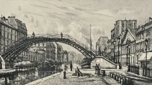 Quai de Jemmapes, 1915. Artist: Lucien Gautier