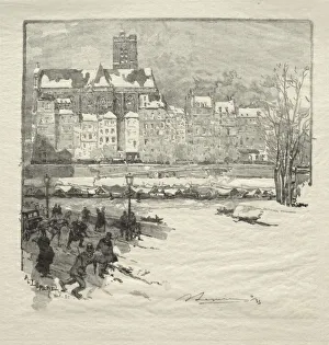 Quai de lHotel de Ville. Creator: Auguste Louis Lepere (French, 1849-1918)