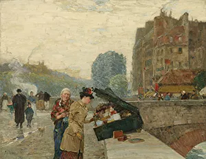 Childe 1859 1935 Collection: Quai Saint-Michel, 1888