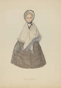 Quaker Prints: Quaker Doll, 1935 / 1942. Creator: Jacob Gielens