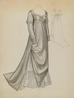 Sketching Gallery: Quaker Dress, c. 1936. Creator: Jean Peszel