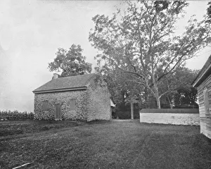 Quakerism Prints: Quaker Meeting House, Battlefield of Princeton, New Jersey, USA, c1900. Creator: Unknown