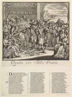 James Ii Collection: Qualis vir Talis Oratio.n.d. Creator: Romeyn de Hooghe