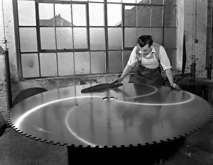 Circular Saw Prints: Quality checking a giant saw blade