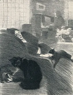 Quand Nous Serons Vieux from Chansons De Femmes, 1897, (1898). Artist: Theophile Alexandre Steinlen