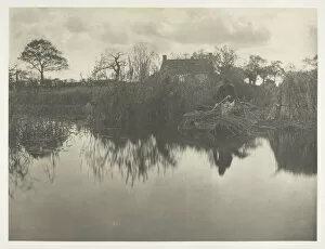 Punting Gallery: Quanting the Gladdon, 1886. Creator: Peter Henry Emerson