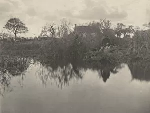 Punting Gallery: Quanting the Gladdon, 1886. Creators: Dr Peter Henry Emerson, Thomas Frederick Goodall