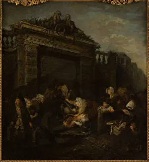 Brawl Prints: Quarrel at the Fountain, c1760. Creator: Unknown