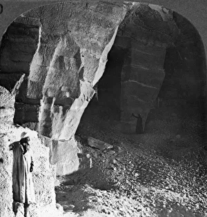 Quarry chambers of Masara, Egypt, 1905. Artist: Underwood & Underwood