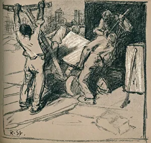 Quarrymen, c1900 (1902). Artist: Robert Hermann Sterl
