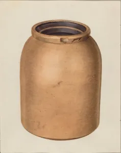 Cheney Gallery: Two Quart Jar, 1935 / 1942. Creator: Clyde L. Cheney