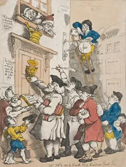 Street Lighting Gallery: Quarterly Dunns, or Clamorous Tax Gatherers, February 3, 1805. February 3, 1805