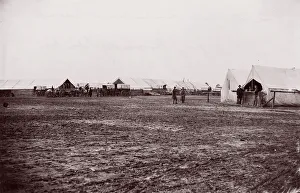 Stores Prints: Quartermaster and Ambulance Camp, 6th Corps, Brandy Station, Virginia, 1861-65