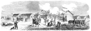 Water Amenities Prints: Quarters for infantry at the camp of Chalons - from a drawing by M