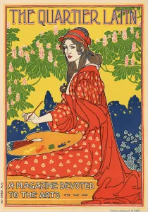 Reading Woman Prints: The Quartier Latin magazine, c1895