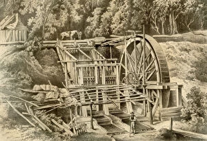 Blair Gallery: Quartz crushing mill, Australia, 1879. Artist: McFarlane and Erskine