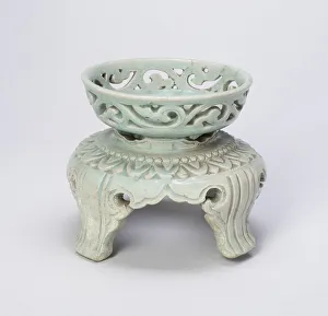 Goryeo Prints: Quatrefoil Cup Stand, Korea, Goryeo dynasty (918-1392), mid-12th century
