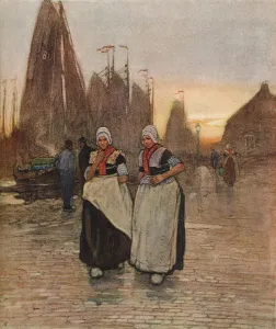 Hendrick Prints: On the Quay, c1902. Artist: Hendrick Cassiers
