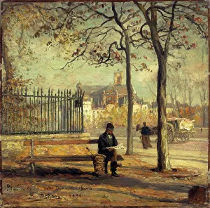 Quay of the Hotel-de-Ville seen from Ile de la Cite, 1896. Creator: Paul Schaan