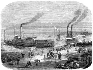 A quay, San Francisco, California, 19th century