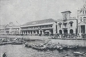 Adam Charles Black Prints: Quay at Singapore, 1924
