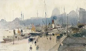 Kossiakoff Prints: The Quay, Stamboul, 1902, (1906). Artist: G Kossiakoff