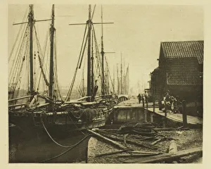 Emerson Dr Peter Henry Prints: The Quays at Dinner-Time, 1887. Creator: Peter Henry Emerson