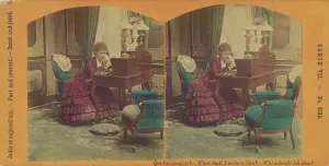 Scrutoire Prints: Que lui dirai-je? - What shall I write to him? - Was schreib ich ihm?