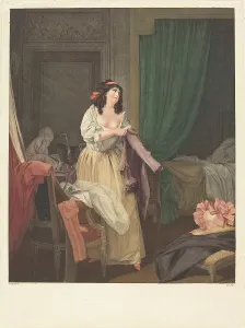 Drape Prints: Que n'y est-il encore?. Creator: Louis Michel Petit